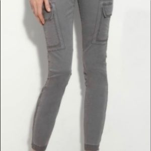 Eileen Fisher Skinny Ankle Zip Cargo Pants Sz 8